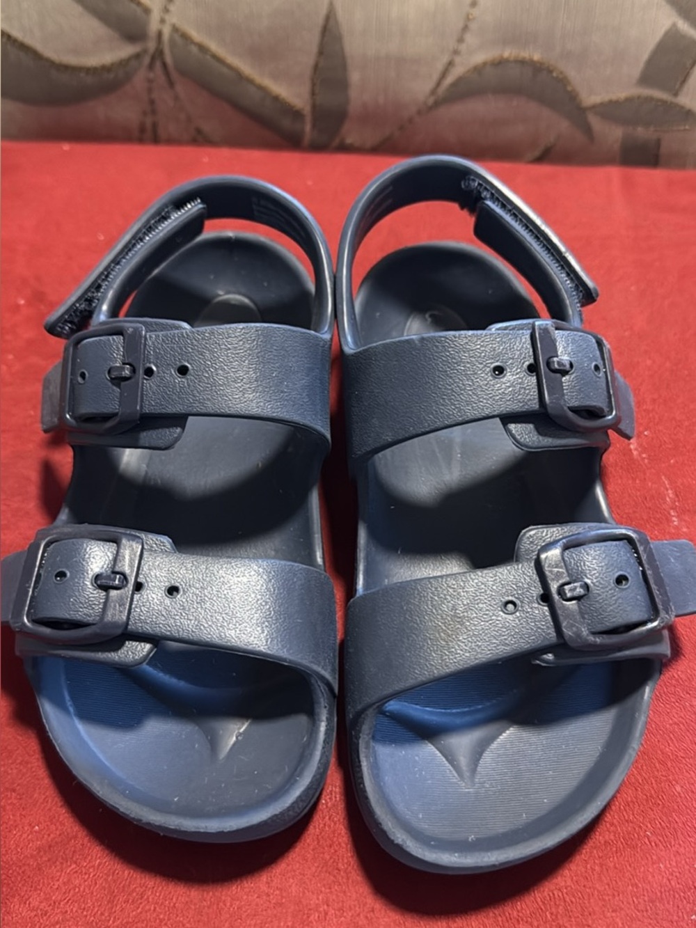 Old Navy Navy Blue Double-Buckle Kids Sandals